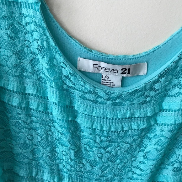 Forever 21 mint lace bodycon dress - Picture 4 of 8